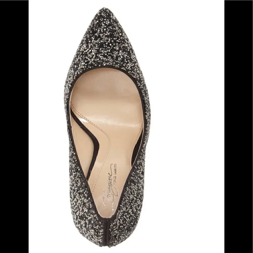 VINCE CAMUTO Olson Crystal Glitter Embellished Pointed Toe Stiletto Pump